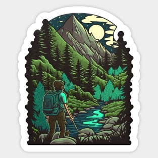 Cute Hiking Motif - Buy and Plant a Tree Sticker